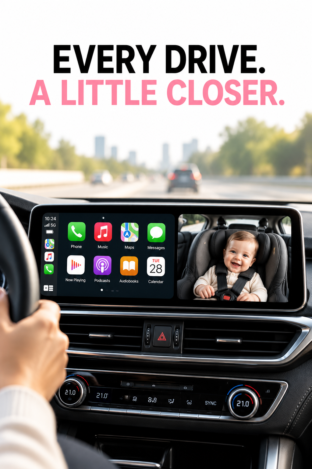 PandaView — Wireless CarPlay & Baby Monitor